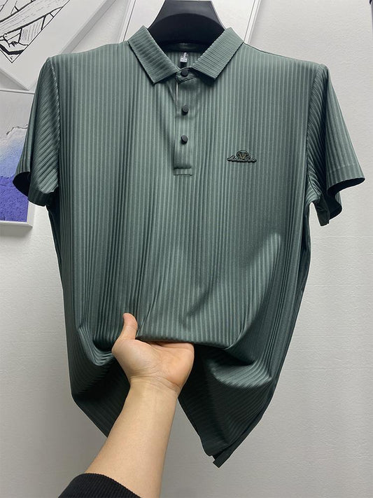 Elegant Seamless Stretch Polo T-Shirts