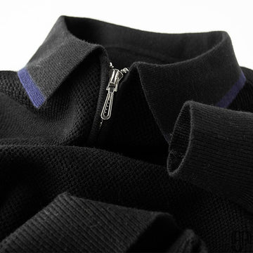 Valorian Zipper-Collar Sweater