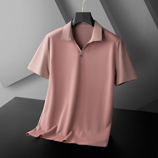 Textured Precision V-Collar T-Shirt