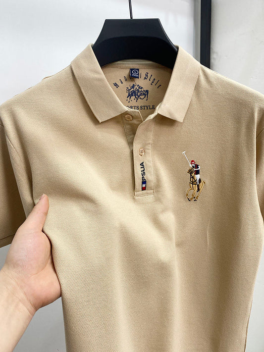 Vintage Equestrian Elegance Polo T-Shirt