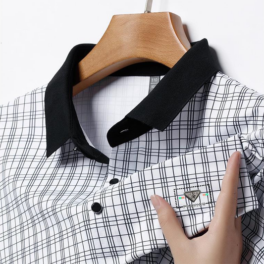 Lavish Branded Plaid Polo T-Shirts