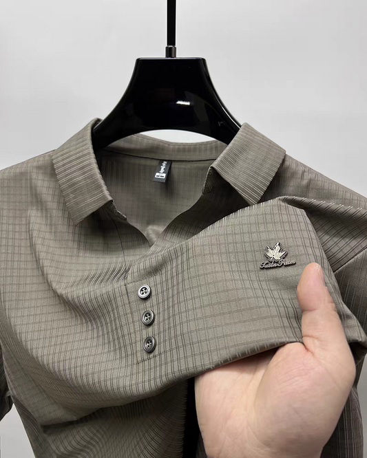 Royal Leaf Luxe Buttoned T-Shirts